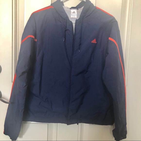 Adidas Ladies Navy Blue Jacket-Large - Picture 1 of 8
